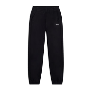 Pantaloni sportivi donna in 100% cotone con elastico in vita