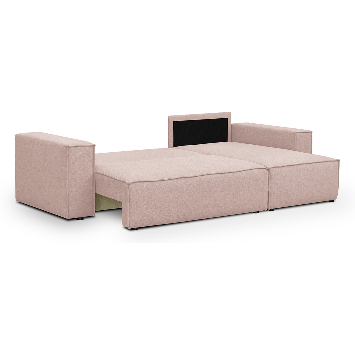 Canapé d'angle convertible 4 places en tissu - LIVIA NEW