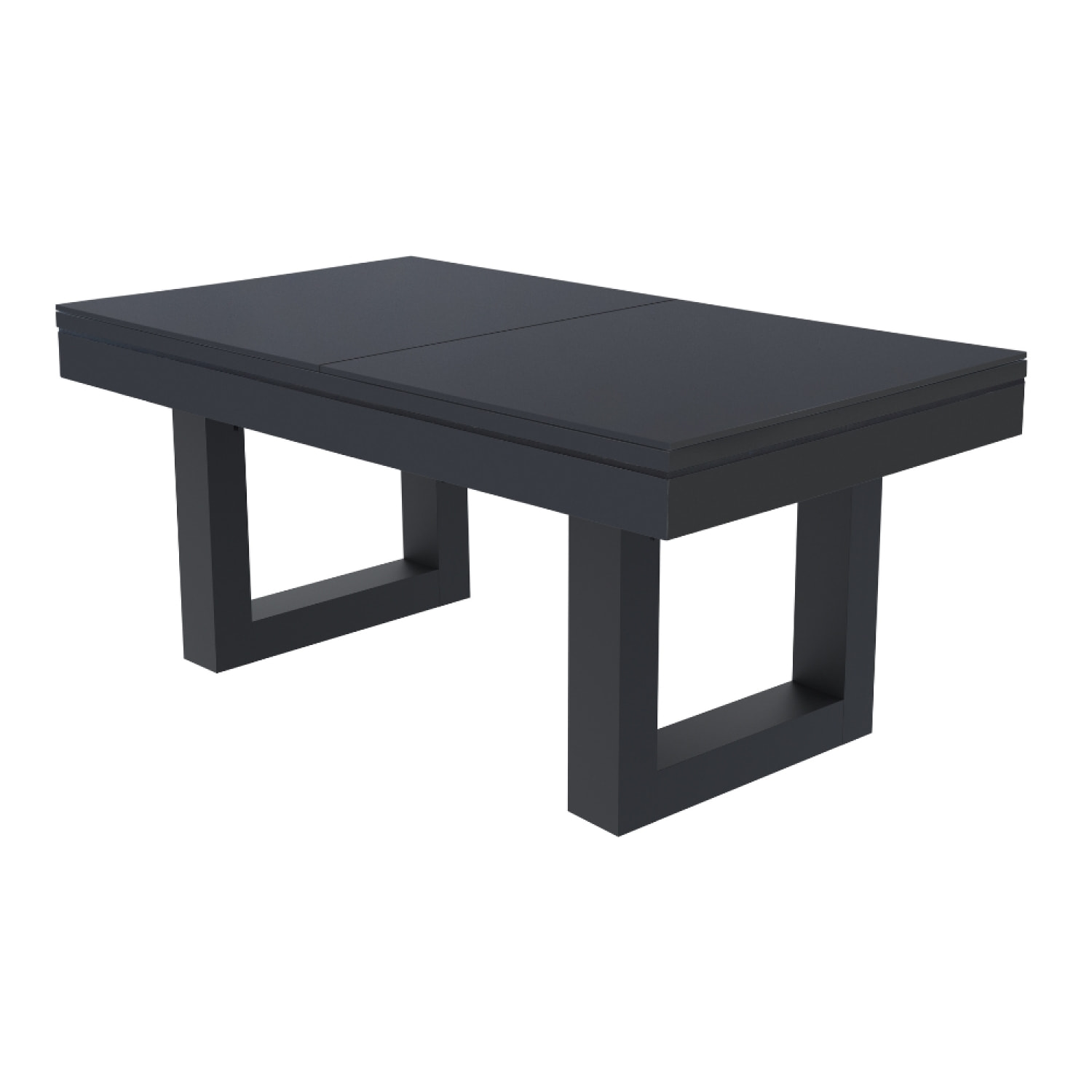 Table multi-jeux 3 en 1 billard et ping-pong en bois noir ARIES