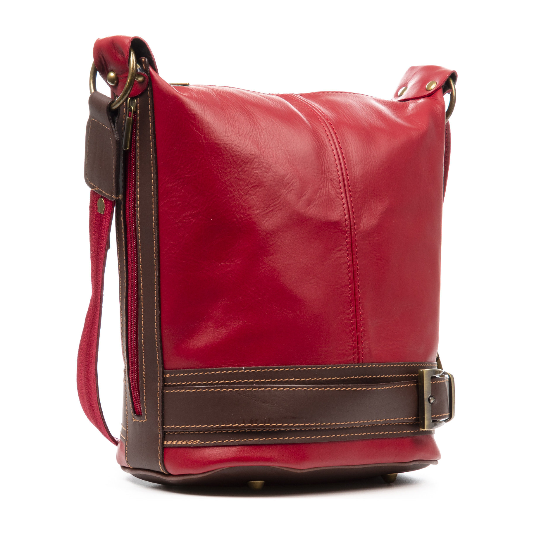 Alvito borsa a tracolla-zaino Donna. Pelle autentica-Sauvage.