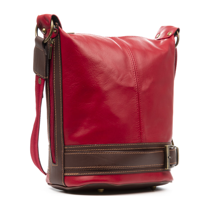 Alvito borsa a tracolla-zaino Donna. Pelle autentica-Sauvage.