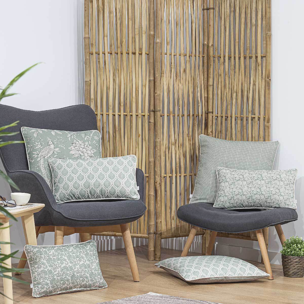 2 Fundas de cojín de algodón HARRISON 30x50 cm . Disponible en varios colores.