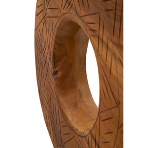 SCULTURA DORAT IN TEAK RICICLATO CM 35X10X58 (PEZZI UNICI - NON RIP. IN SERIE)