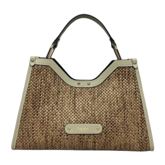 Bolso de mano Cheval Firenze Capri Mini Beige