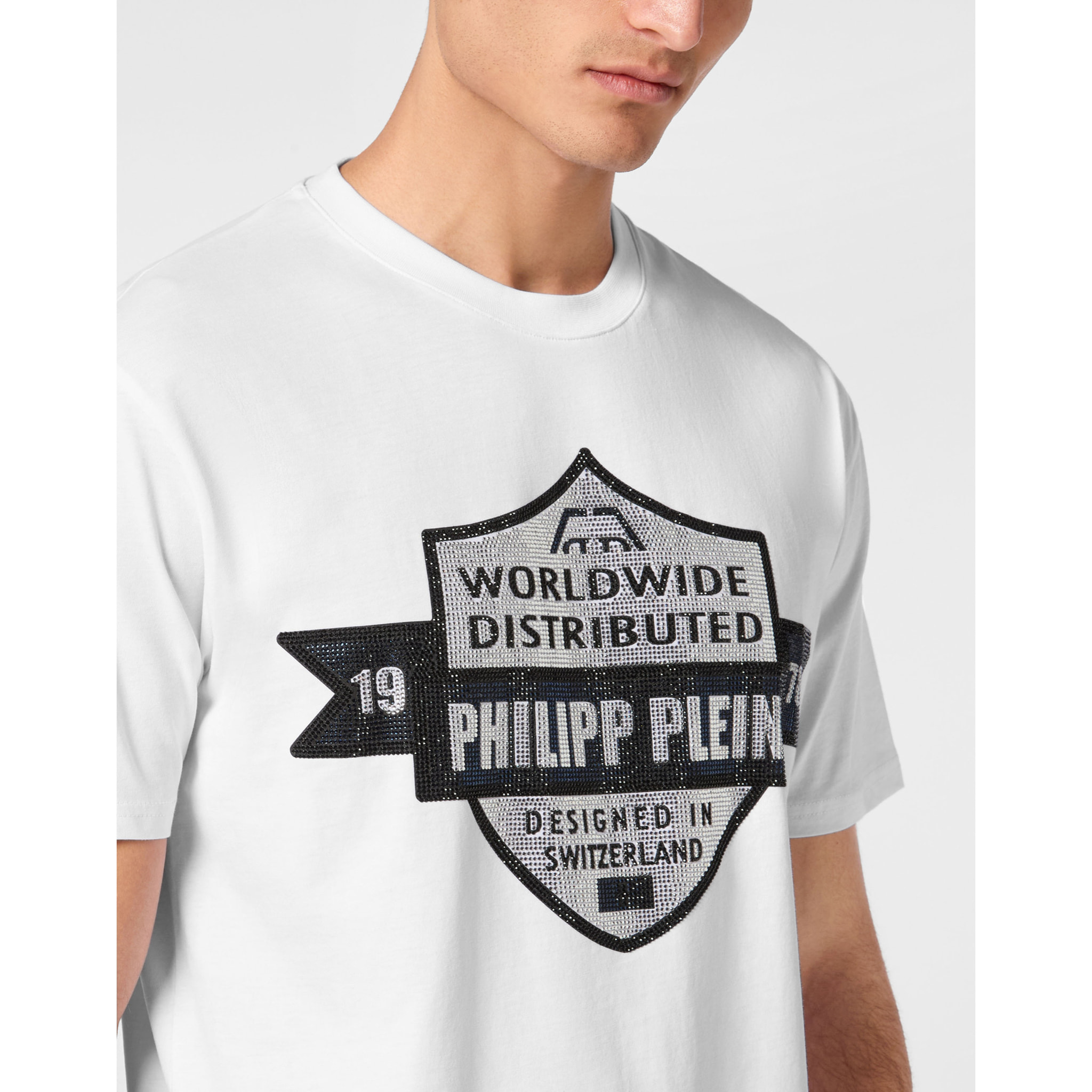 PHILIPP PLEIN Camiseta Cuello Redondo Ss CREST