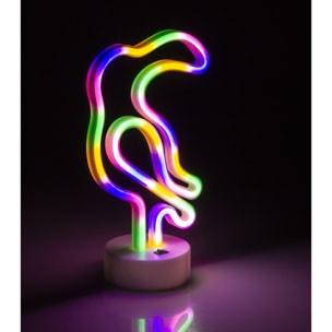 Neon multicolore con base, design Tucano.