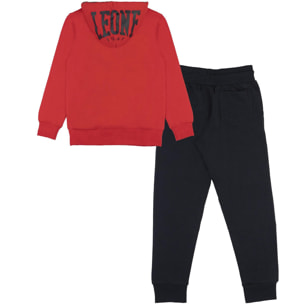 Tuta con cappuccio Leone bambino tuta con zip intera Lion Fluo