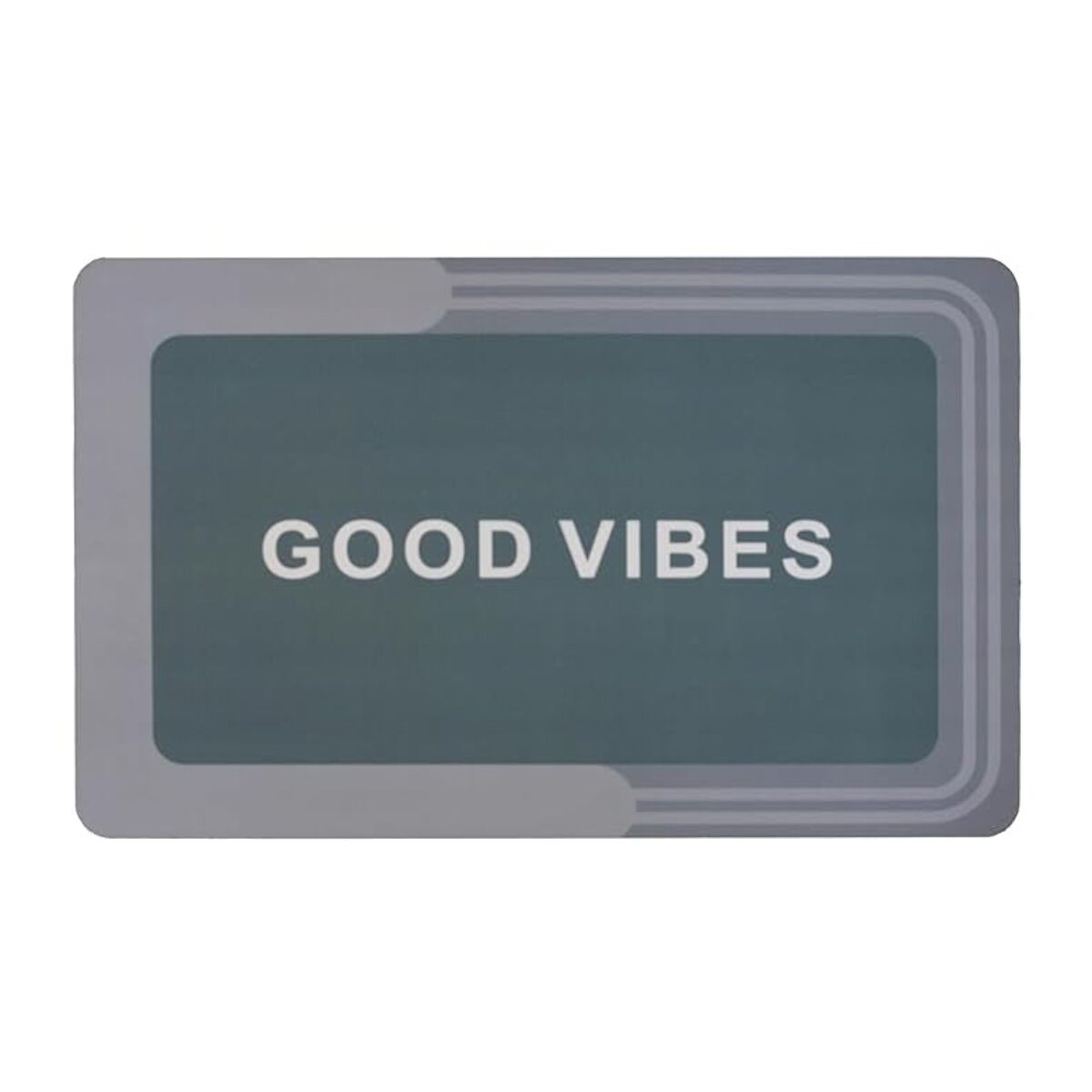 Tappeto Bagno, Tappeto Doccia Antiscivolo, Assorbente, Lavabile, 50x80 cm, Tappetino Magico per Bagno e Cucina. Modello: Good Vibes