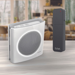 Extension de sonnerie universelle sans fil - 200m de portée - flash et six sonneries diBi More - Extel - 081748