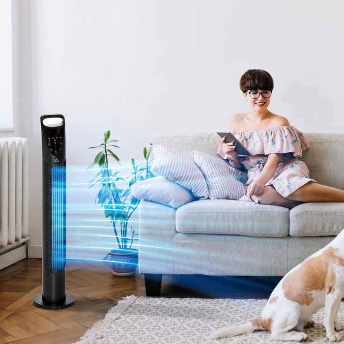 Ventilador Torre con Mando a Distancia 3 Niveles de Velocidad