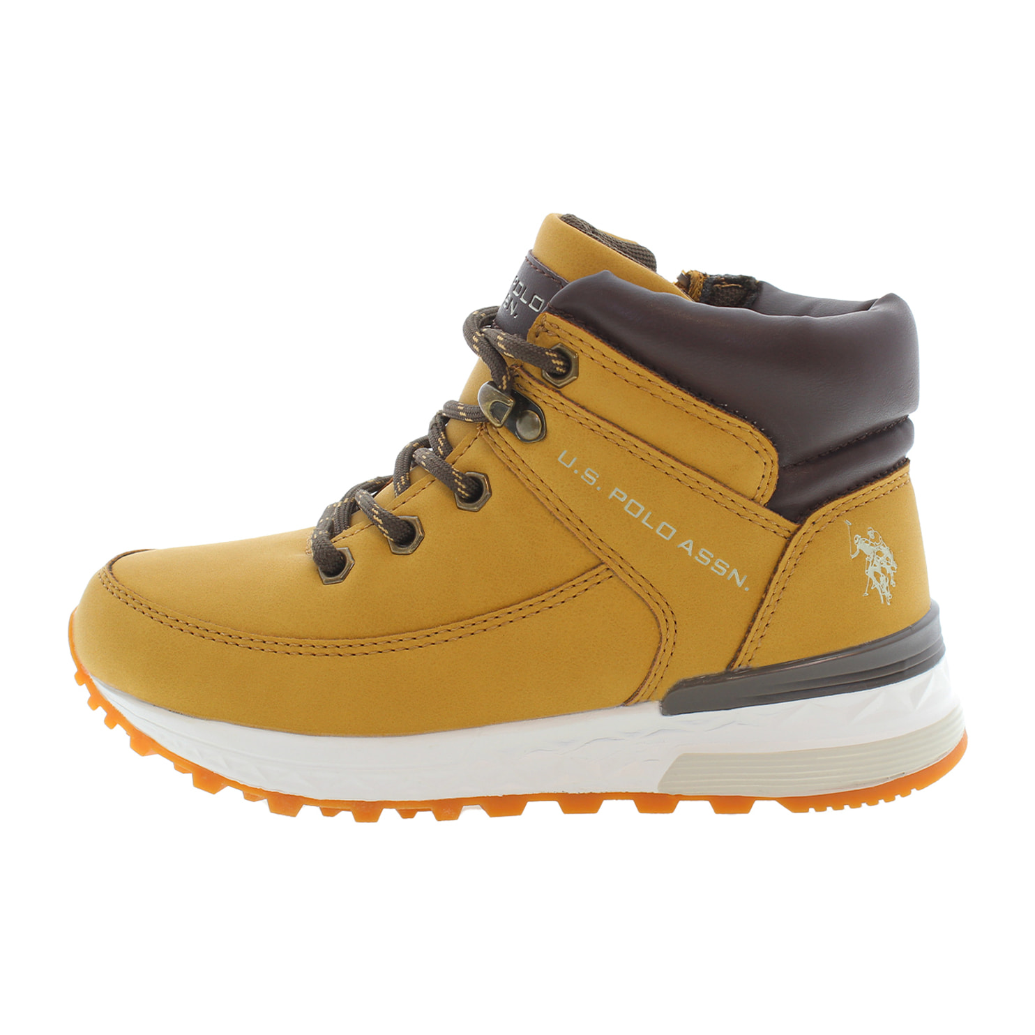 Stivaletti U.S. Polo Assn. giallo-marrone scuro