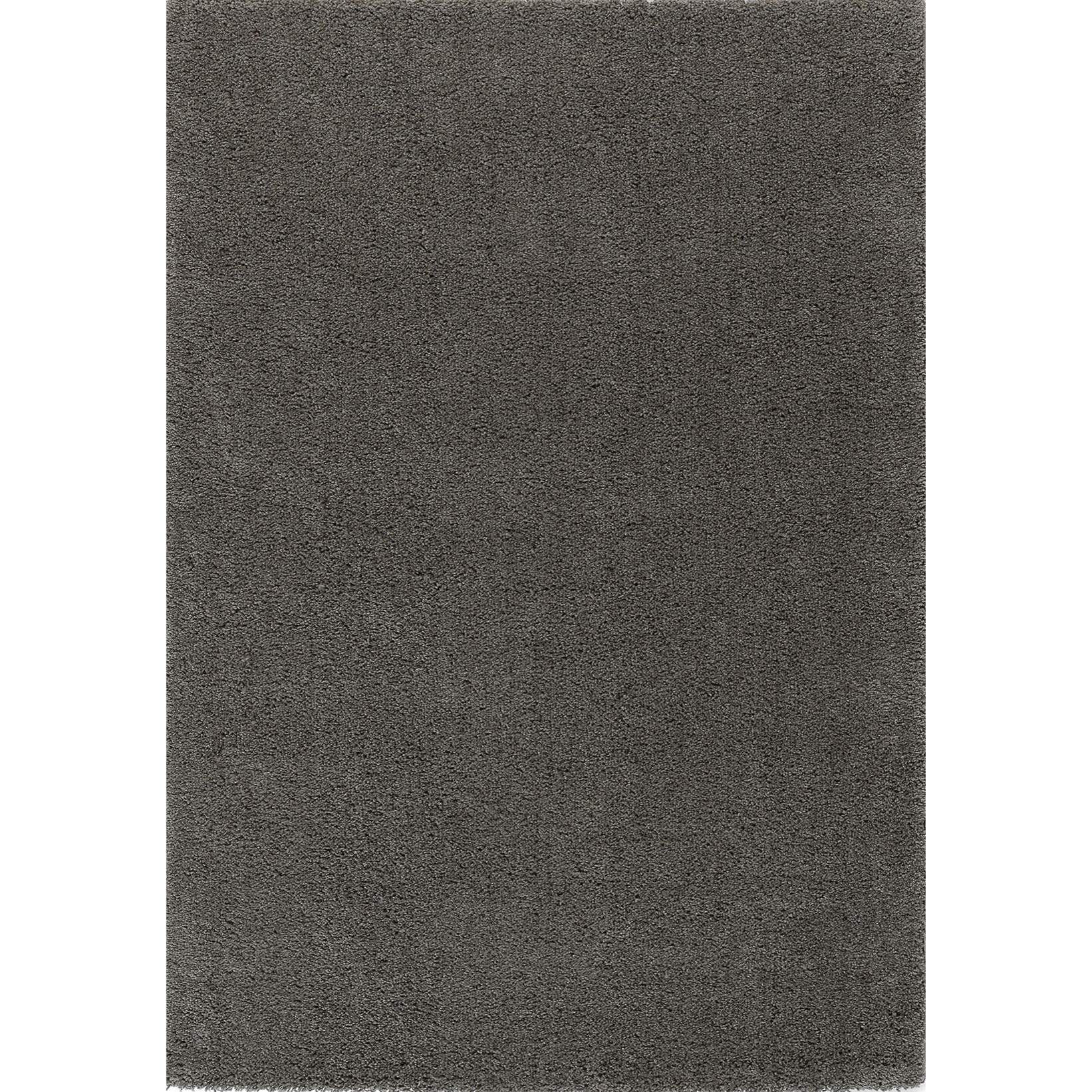 Uni - tapis de salon en laine artificielle anthracite