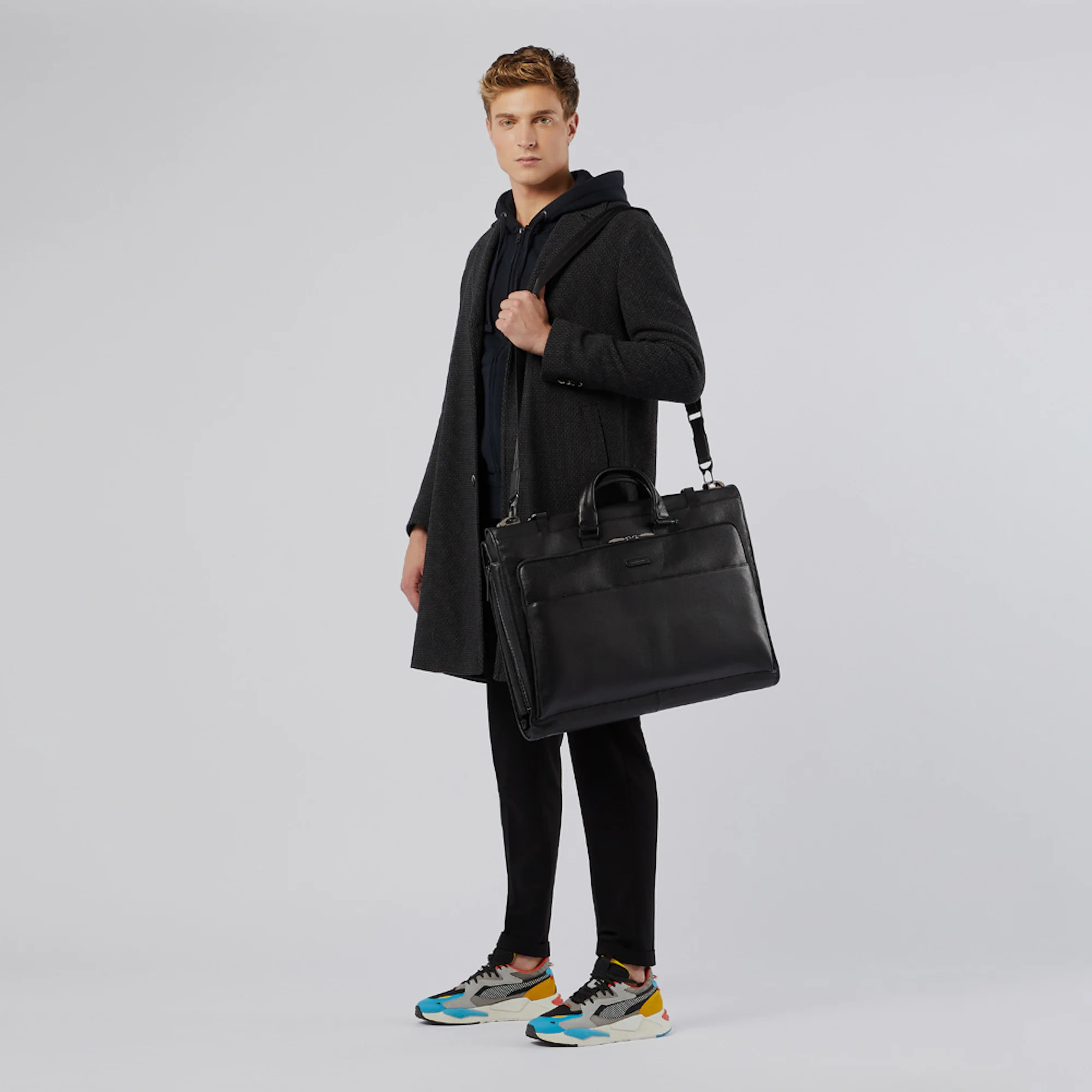 Piquadro Borsa porta abiti in pelle