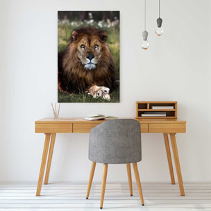 Tableau animaux pattes de lion Toile imprimée