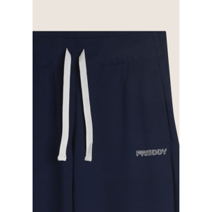 Pantaloni Sportivi Wide Leg con Lunghezza Full