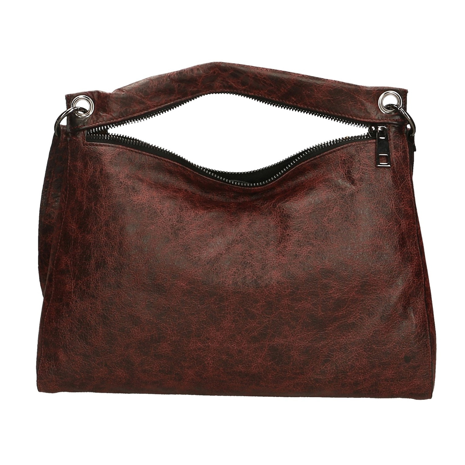 Borsa a spalla da donna - Modello Ondina - Vera pelle - 29.0 x 38.0 x 10.0 cm