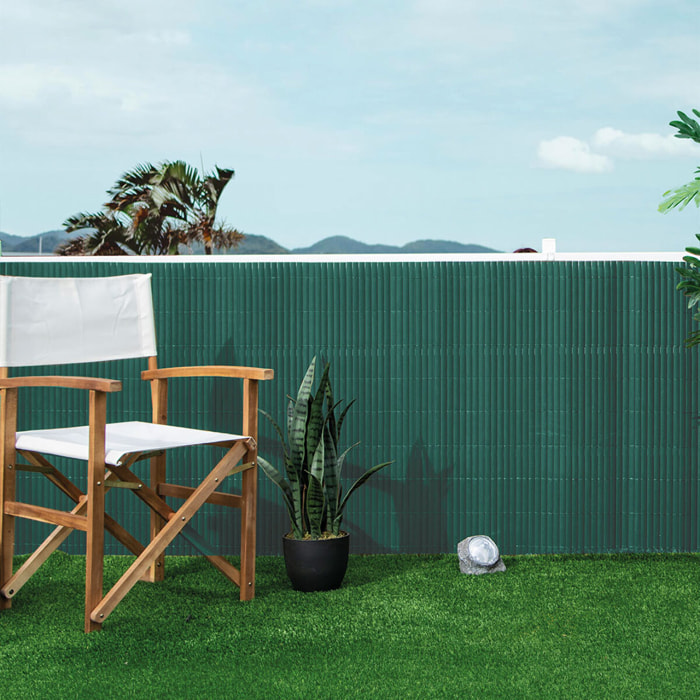 Cañizo Pvc Lite Doble Cara 16 Mm Verde