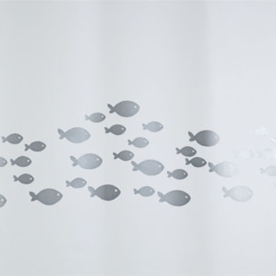 Rideau de douche PEVA SHORE 180x200cm Argent Spirella