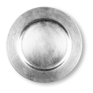 Set de 6 assiettes de présentation 33 cm Silver – Excelsa, Plastique Platinum