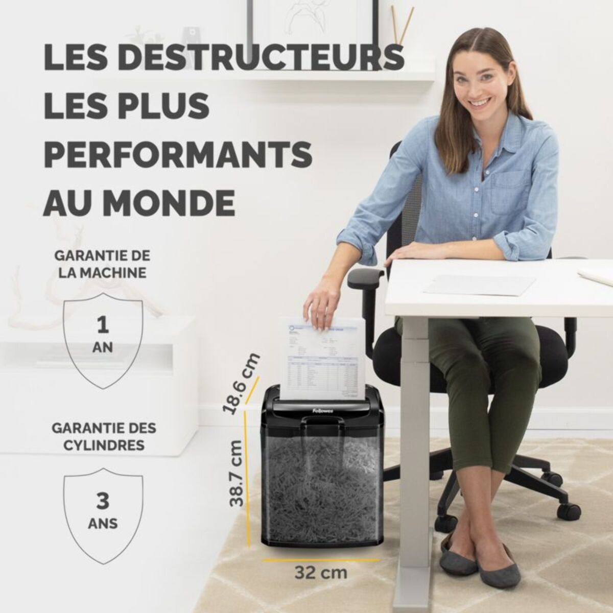 Destructeur FELLOWES M-7CM
