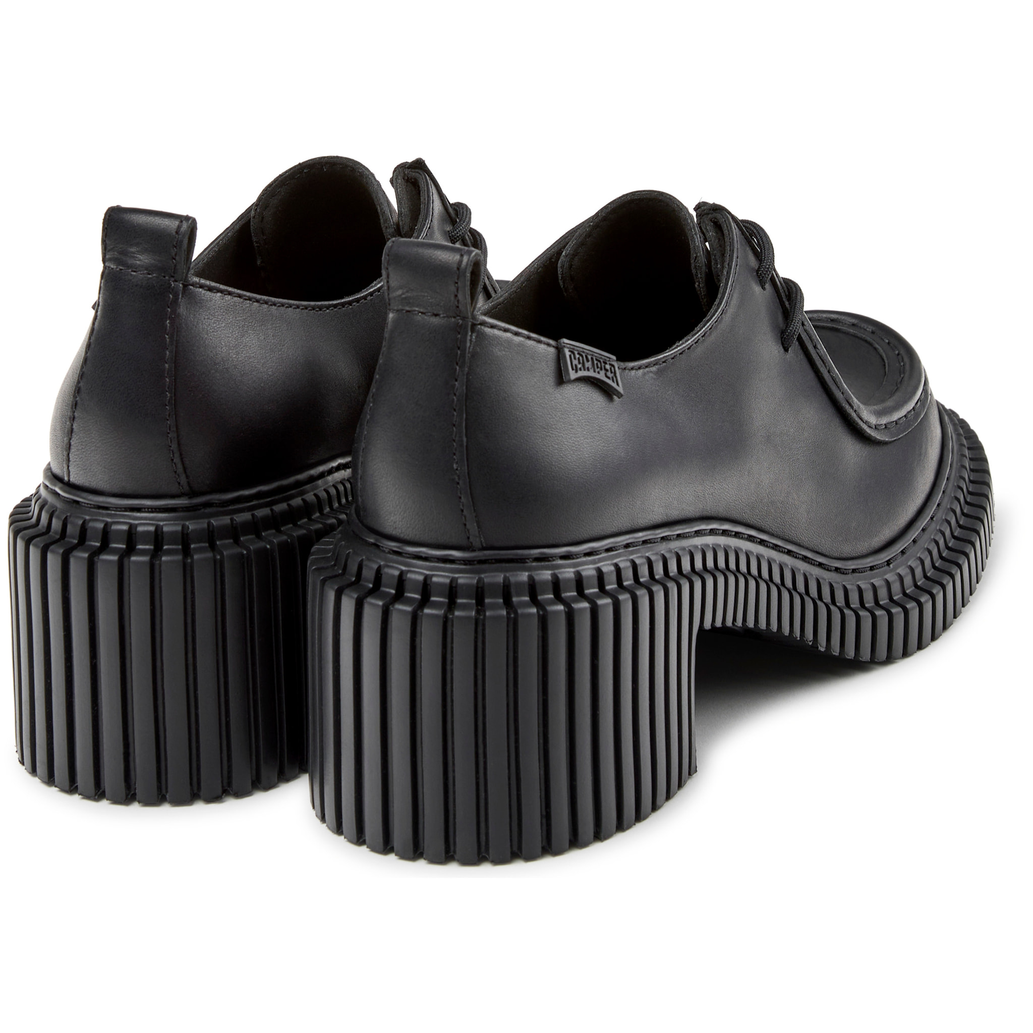 Zapatos de cordones - CAMPER Pix London - Negro - Piel lisa