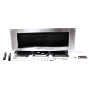 Chimenea de etanol de grandes dimensiones y 3 quemadores HECATE PURLINE