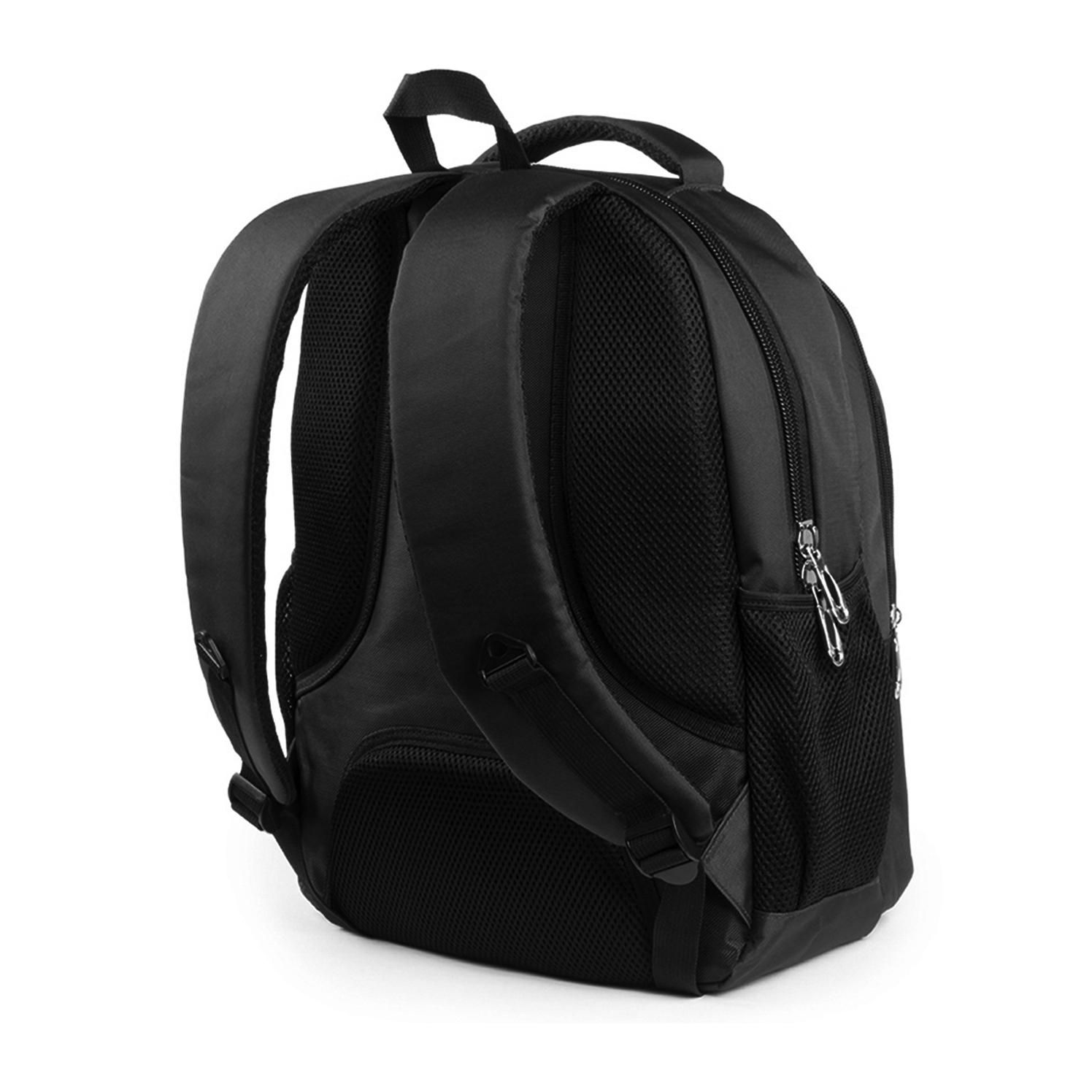 Mochila Arcano de resistente nylon 600D con compartimento interior acolchado para ordenador portátil.