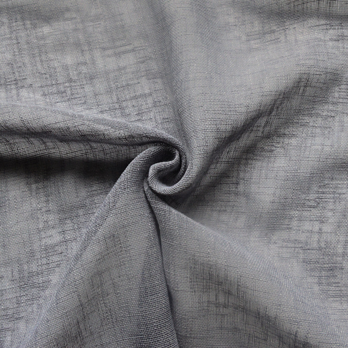 Voilage   - Effet lin fluide - Gris béton