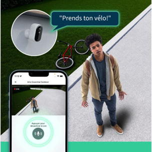 Caméra de surveillance ARLO 2 caméras extérieures Essential HD + supports