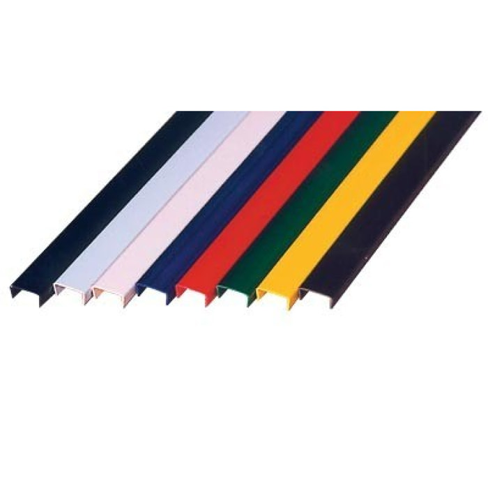 Profil chant 'U' 319C PRUNIER - 19 mm x 2.60 m - noir - RINP19C