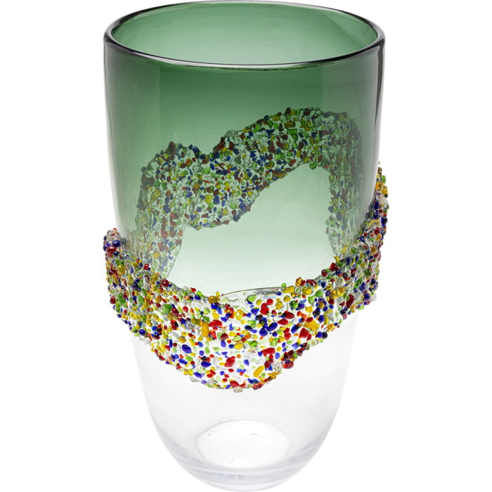 Vase Glitter Circle 36cm Kare Design
