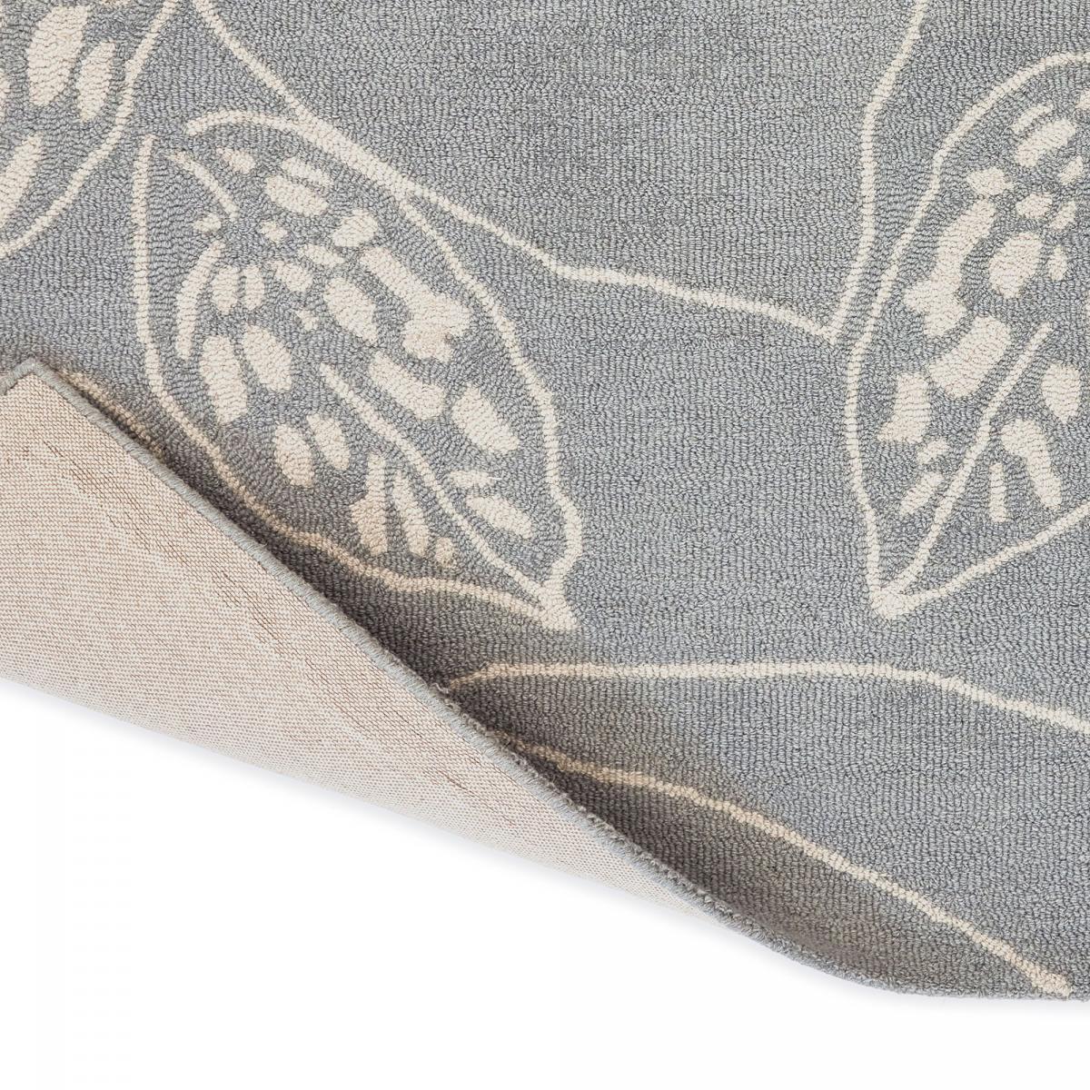 Tapis salon et chambre fait à la main en laine motif floral CHICDOUE
