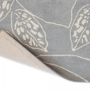 Tapis salon et chambre fait à la main en laine motif floral CHICDOUE