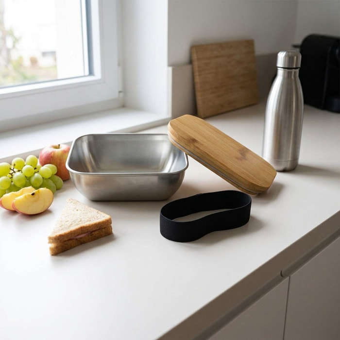 Lunch box inox micro-ondable de 400 ml Fackelmann Move