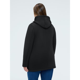 Fiorella Rubino - Chaqueta de neopreno con capucha - Negro