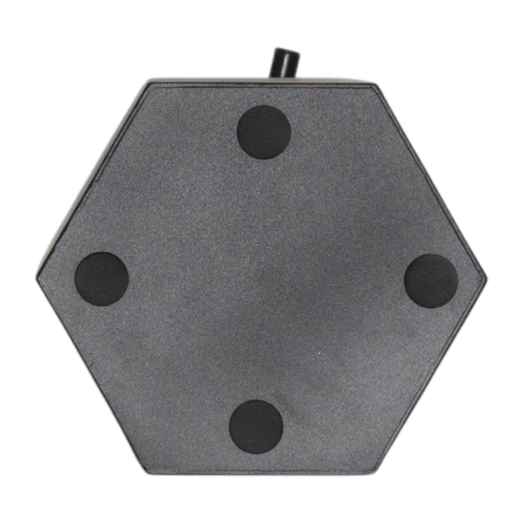 Ohm - Portaombrelli di Design 25x72x22 cm con Feritoia di Svuotamento acqua in Metallo Nero