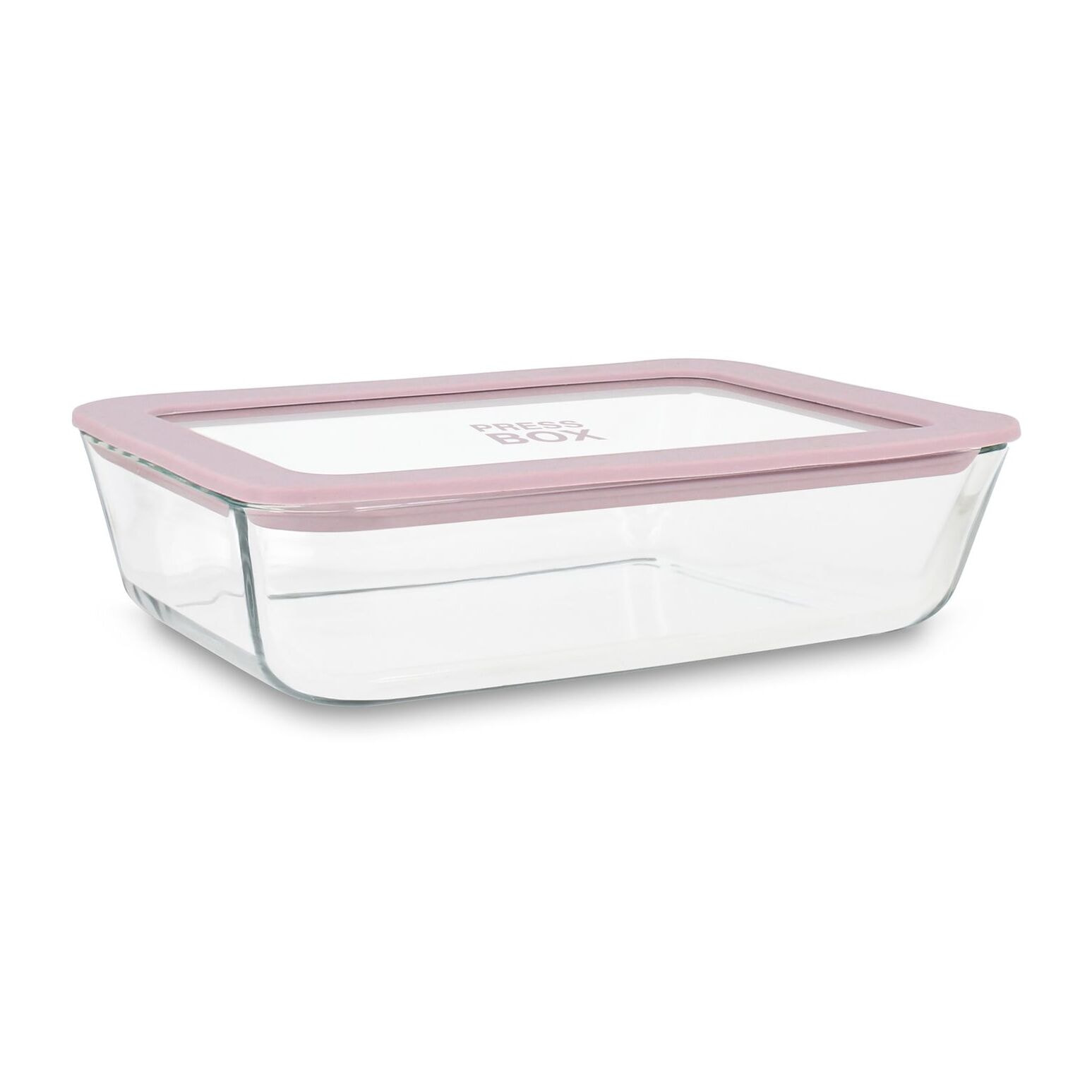 Boîte hermétique rectangulaire rose 820ml PRESSBOX
