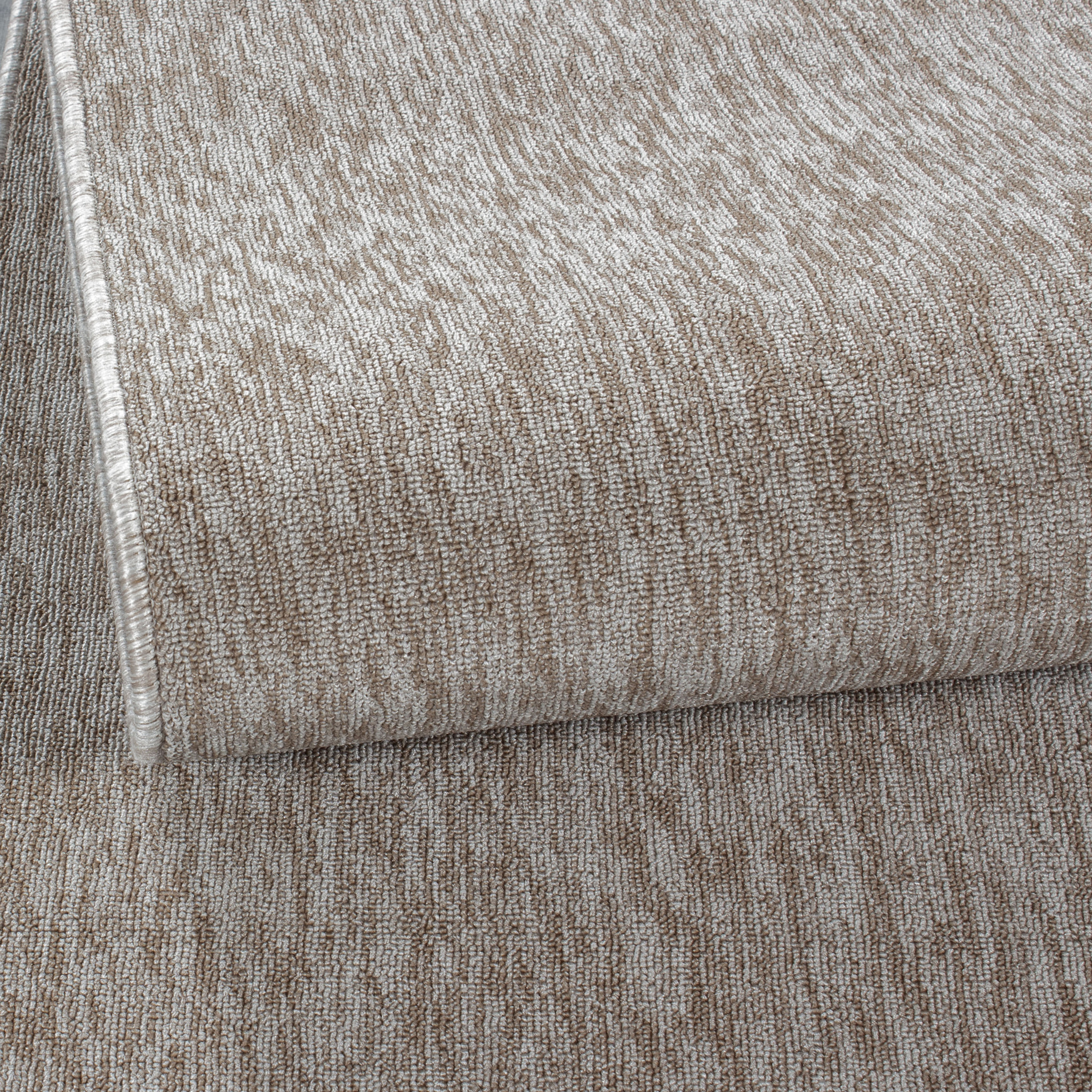 NADOR - Tapis rond de salon moderne Beige