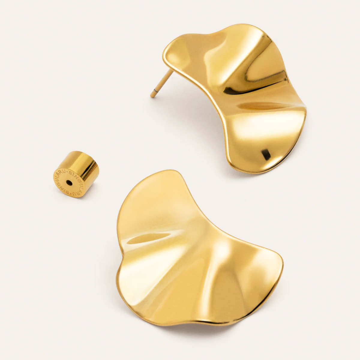 Pendientes Lora Acero Baño Oro