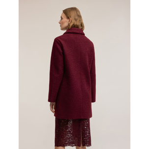 Motivi - Cappotto in panno bouclé - Bordeaux