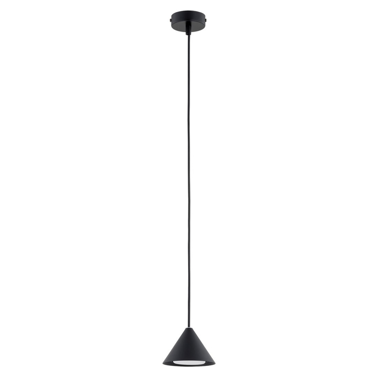 Lampada a sospensione ELIT in acciaio nero opaco