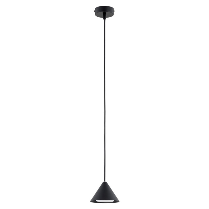 Lampada a sospensione ELIT in acciaio nero opaco