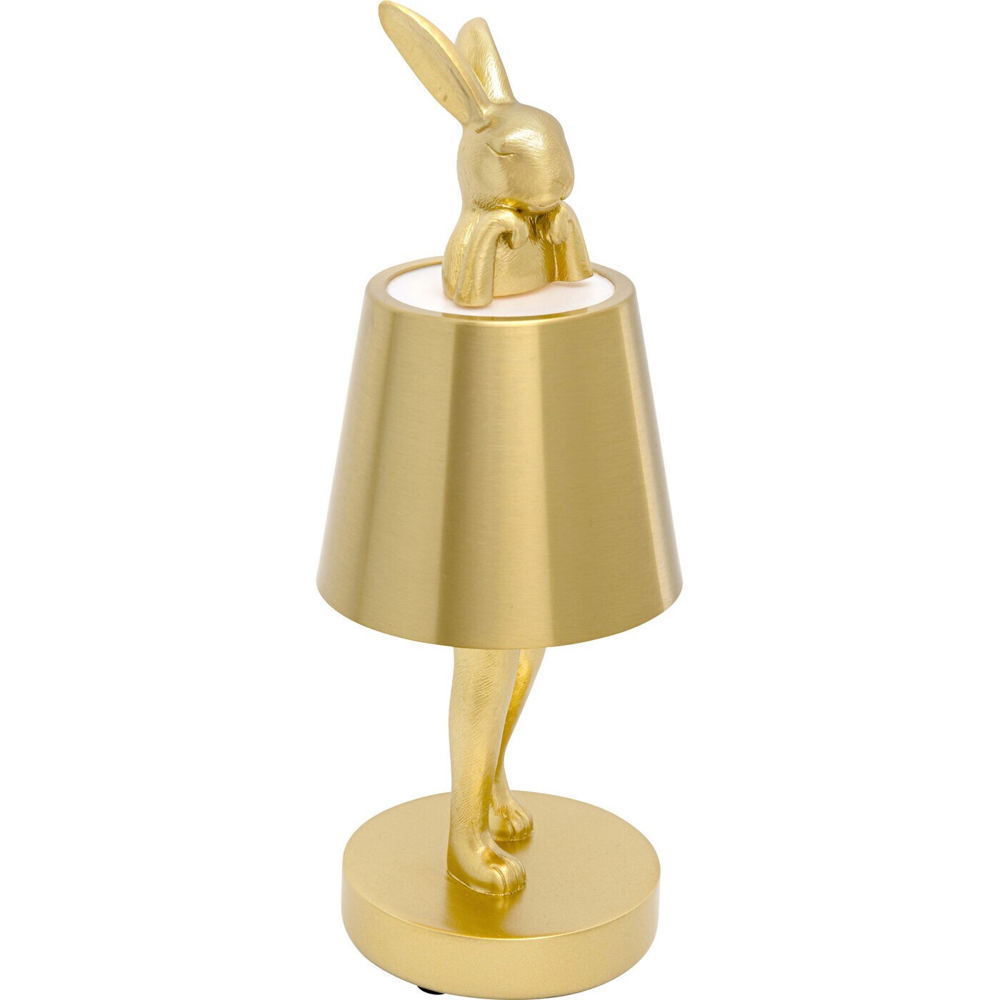 Lampe Animal lapin LED 29cm dorée Kare Design