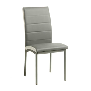 Set de 4 sillas – Polipiel en dos colores