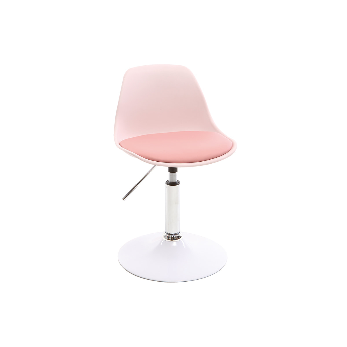 Chaise de bureau design enfant rose STEEVY