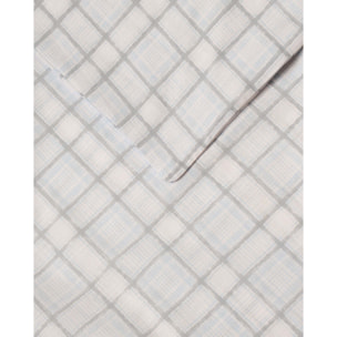 Funda nórdica algodón cuadro mare índigo claro