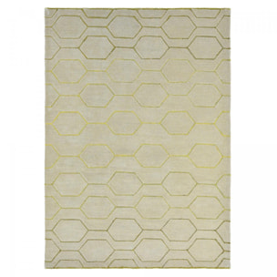 Tapis salon et chambre fait à la main en laine motif scandinave GUWA