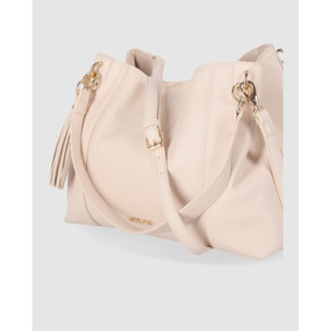 Bolso - Beig - Medida: 36 cm x 27 cm x 14 cm