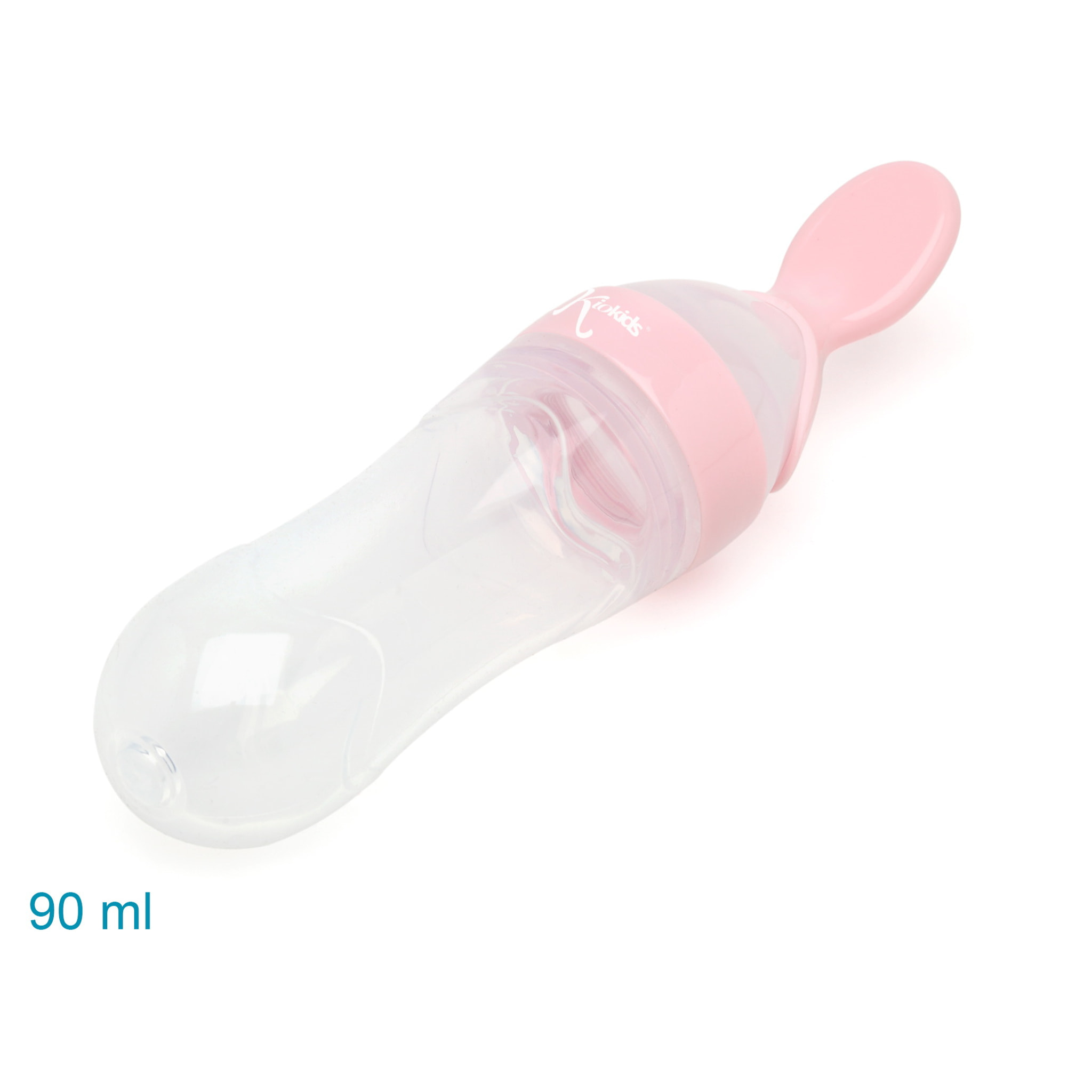 CUCHARA ALIMENTADORA PARA BEBÉS ROSA CLARO