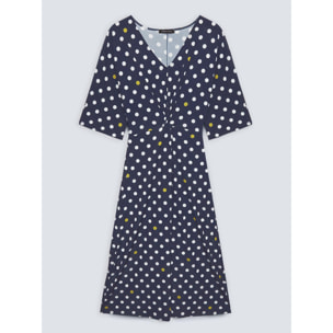 Fiorella Rubino - Vestito in jersey a pois - Blu